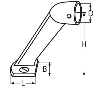 Hand Rail Support 60 A4 (316)