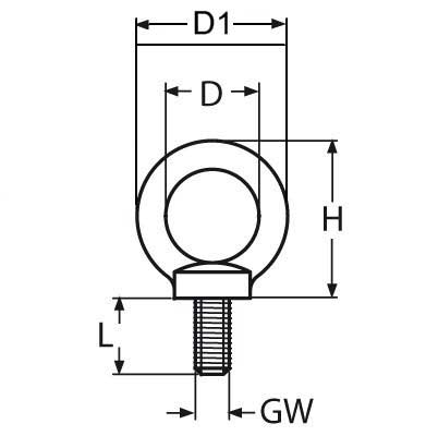 Lifting Eye Bolt A4 (316) DIN 580