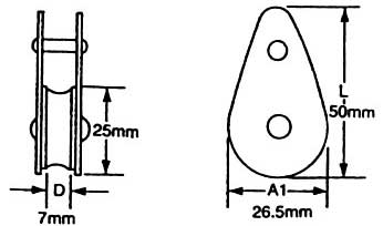 Single Block With Removable Pin And Bracket On Top