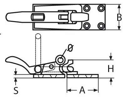 Swivel Hasp A4 (316)