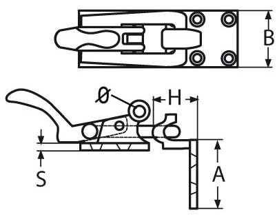 Swivel Hasp A4